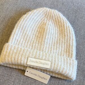 Favorite Daughter Ivory Knit Beanie
